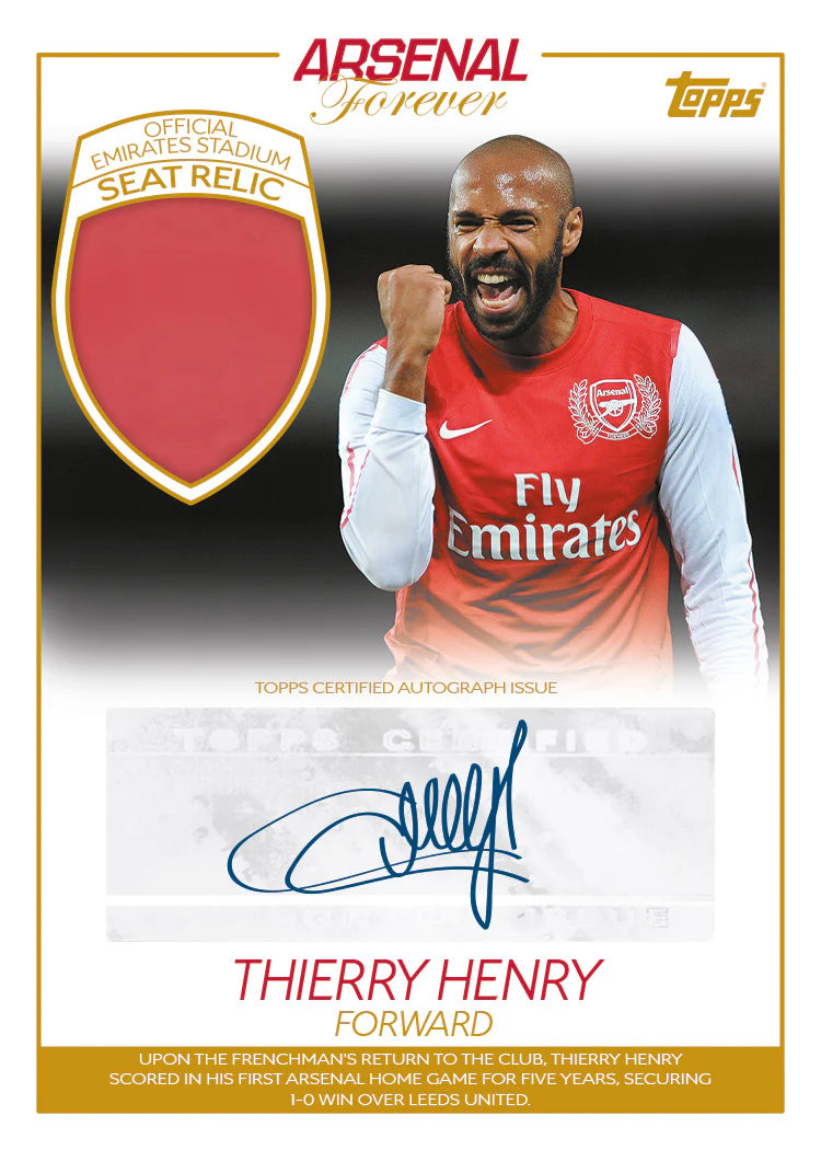 2023/24 Topps Arsenal FC Forever Soccer Hobby