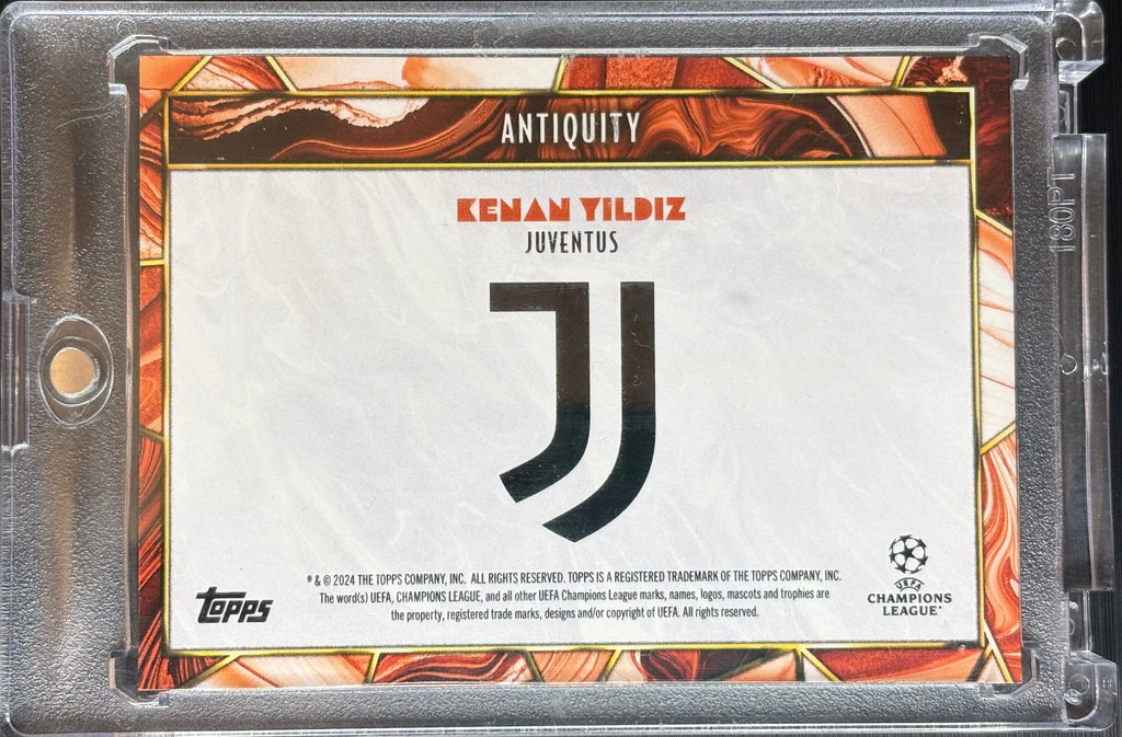 2023-24 Topps Deco UEFA Champions League Kenan Yıldız Patch Auto #3/5 – Juventus