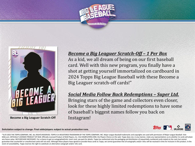 2023 Topps Big League Baseball Hobby Box kaufen – MLB Trading Cards