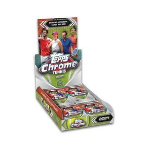 2024 Topps Chrome Tennis Hobby Box – 3 Autogramme pro Box | ATP & WTA Stars