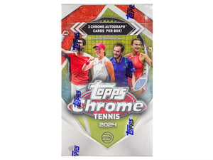 2024 Topps Chrome Tennis Hobby Box – 3 Autogramme pro Box | ATP & WTA Stars