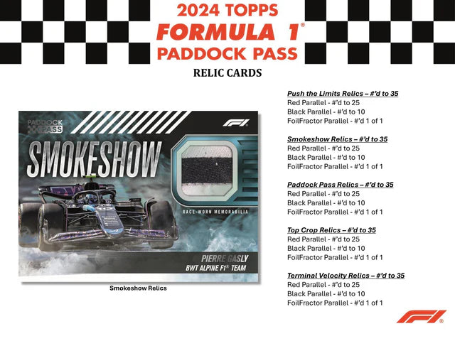 2024 Topps Paddock Pass F1 Formula 1 6-Pack Blaster Box
