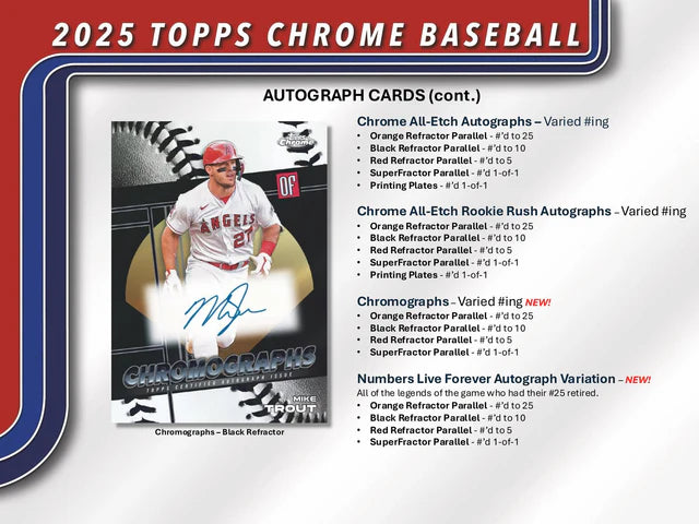 2025 Topps Chrome Baseball 7-Pack Blaster Box – MLB Trading Cards