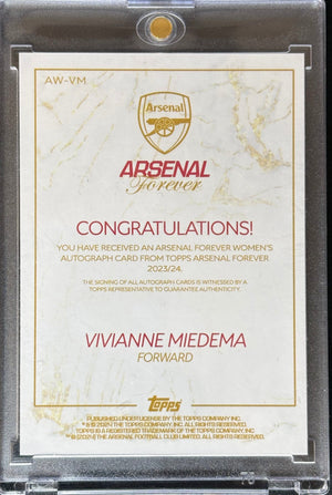 Vivianne Miedema Autogrammkarte - Topps Arsenal Forever 2023/24