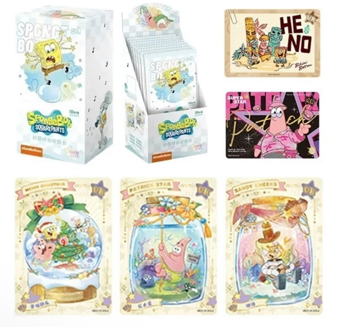 SpongeBob Trading Cards Blaster Box – 10 Booster Packs – Offiziell lizenziert