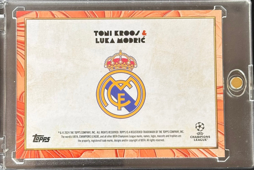 Toni Kroos & Luka Modrić Dual Auto /5 - Topps Deco UCL 2023/24