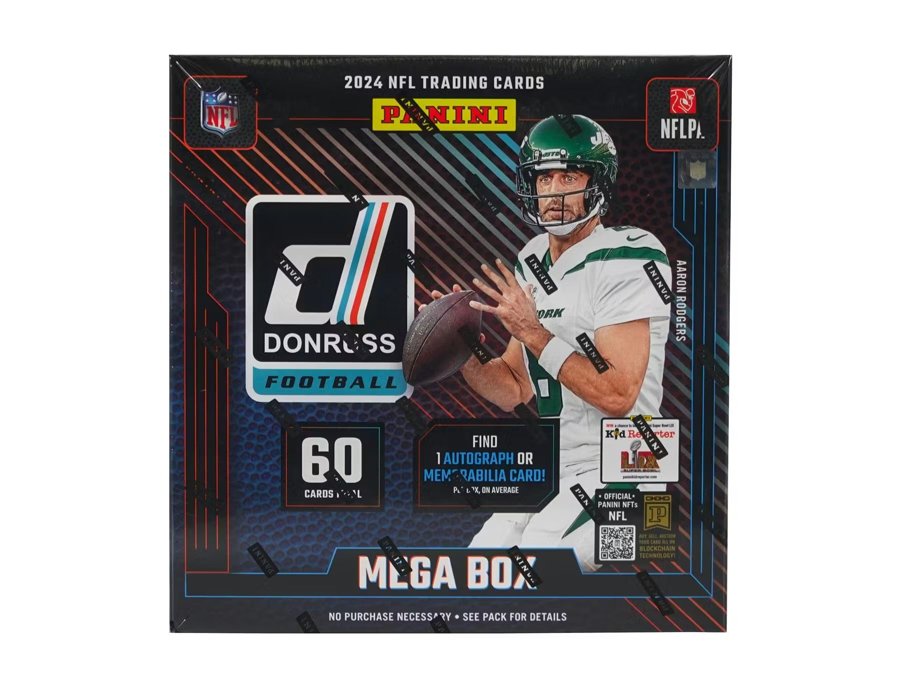 2024 Panini Donruss Football Mega Box – Red Wave Prizms – NFL Trading Cards