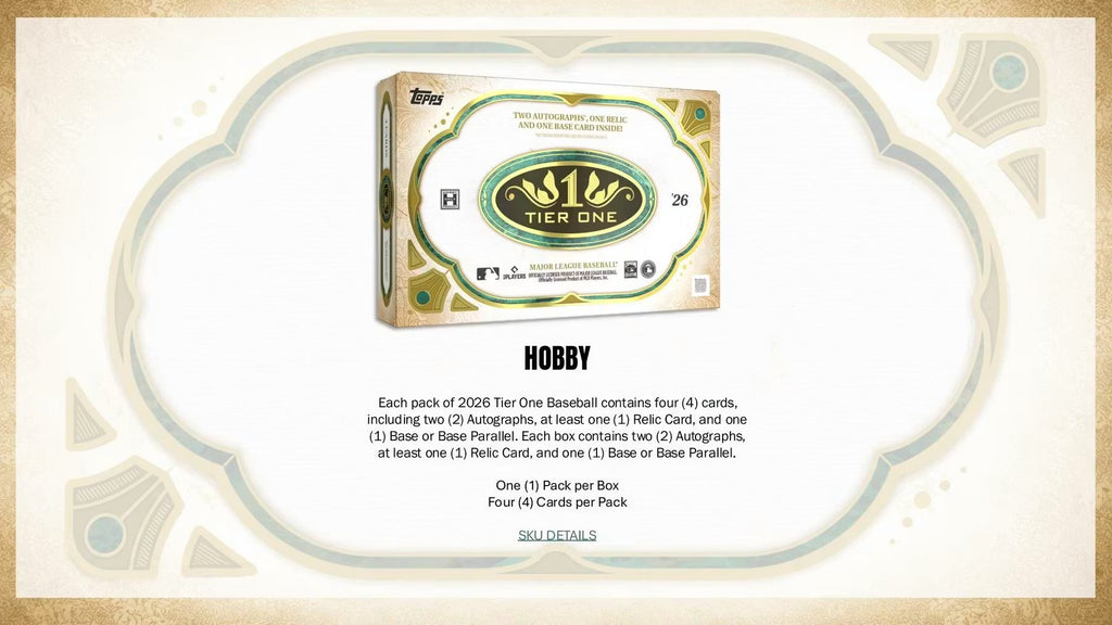 2026 Topps Tier One Baseball