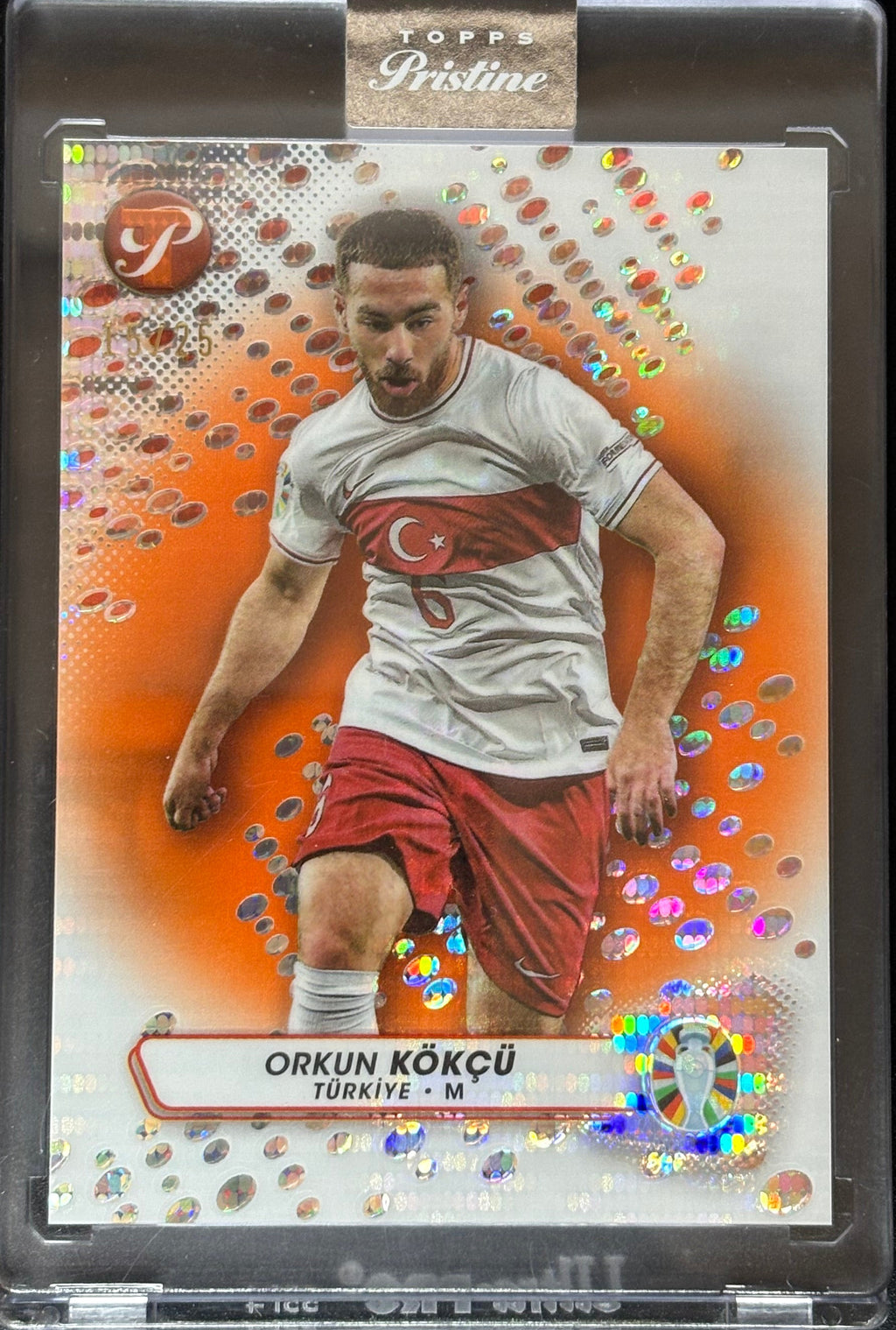 Orkun Kökçü Pristine Orange /25 - Topps Pristine Euro 2024