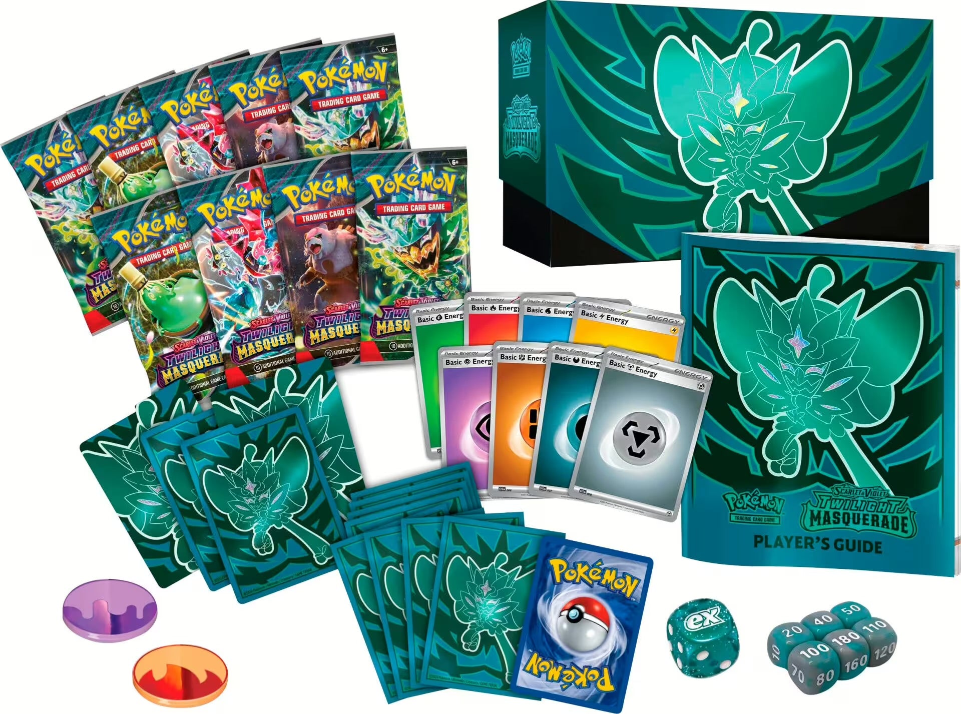 Pokémon Scarlet & Violet: Twilight Masquerade Elite Trainer Box – 9 Booster Packs & Zubehör