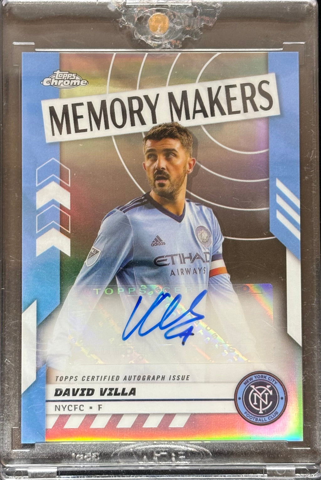 David Villa Auto - Topps Chrome MLS 2024 Memory Makers