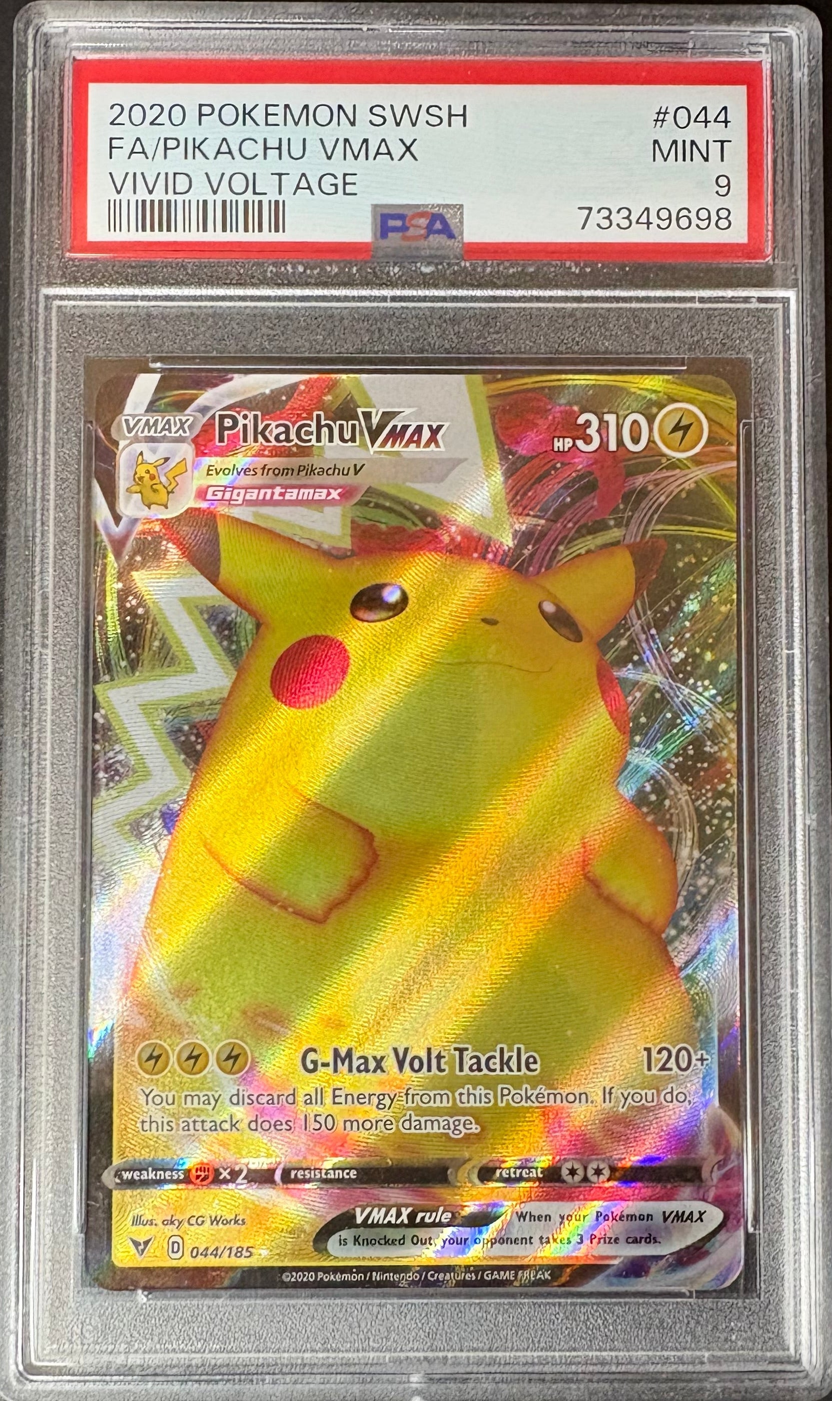 Pikachu VMAX FA - Vivid Voltage 2020 | PSA 9