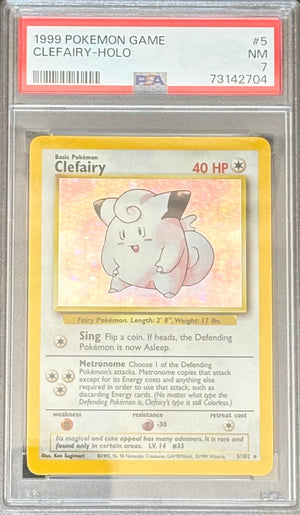 1999 Pokémon Base Set – Clefairy Holo | PSA 7 |
