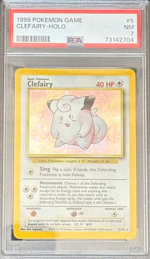 1999 Pokémon Base Set – Clefairy Holo | PSA 7 |