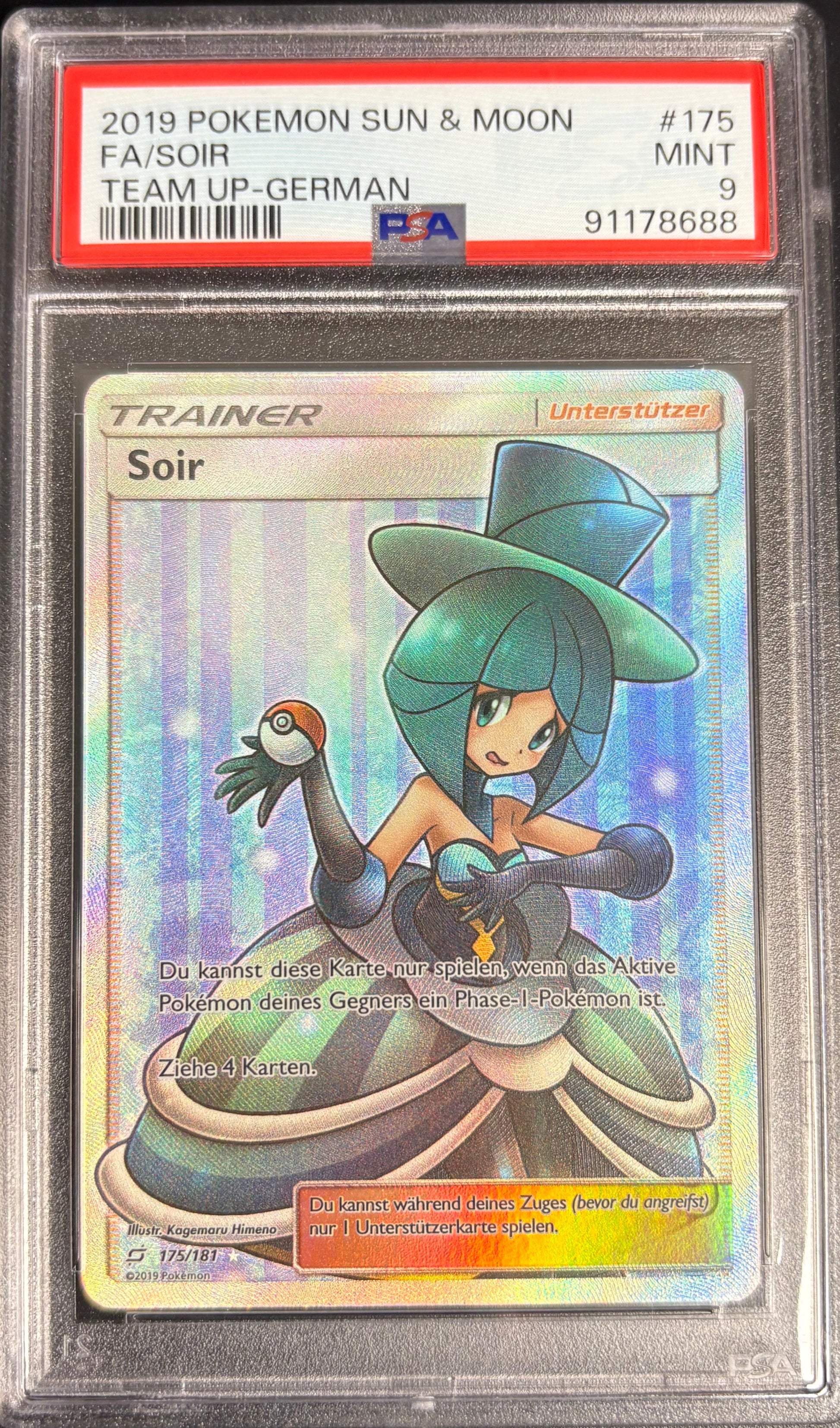 FA/Soir Team UP-German 2019 Sun & Moon [PSA 9]