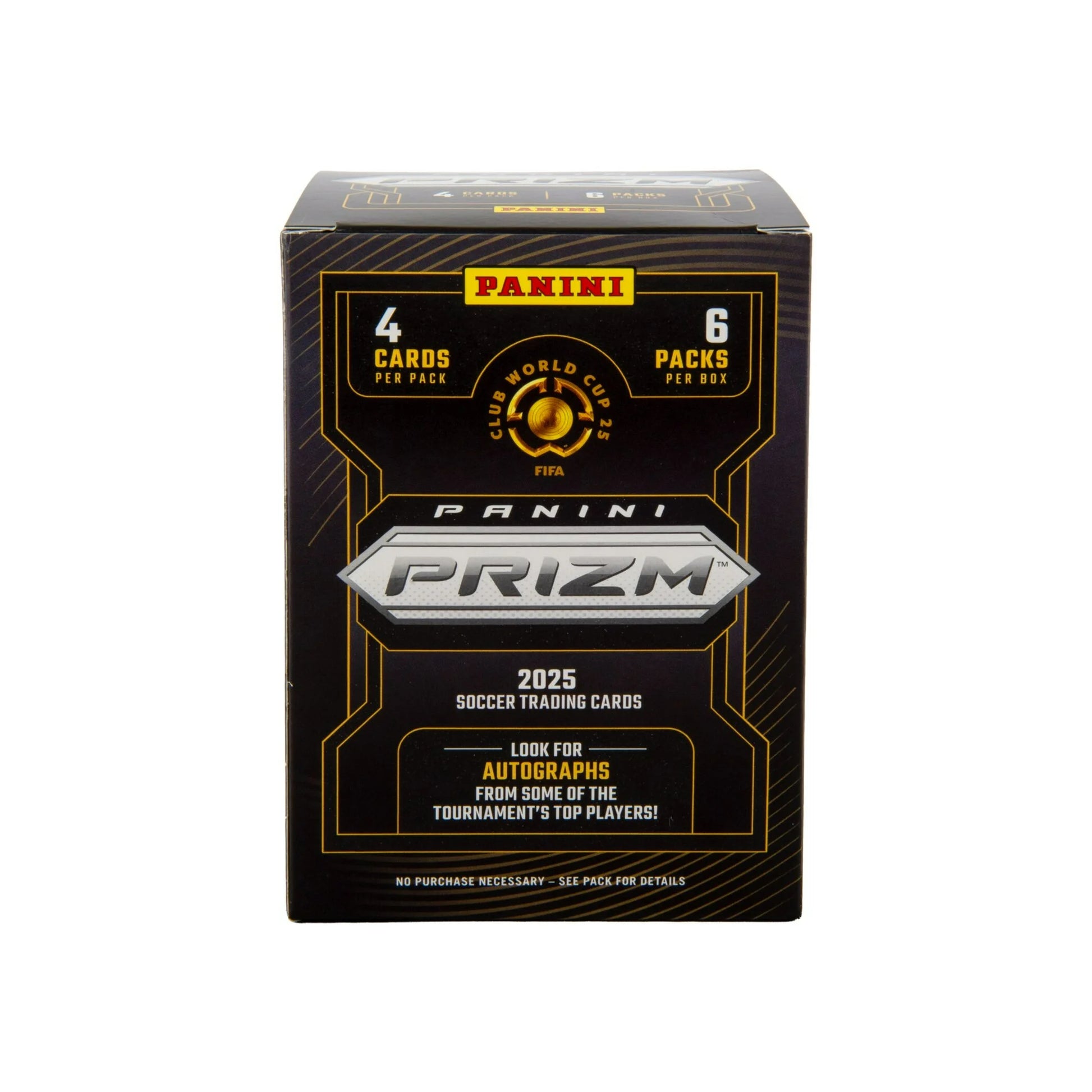 2025 Panini Prizm FIFA Club World Cup Soccer Blaster Box – 6 Packs – Exklusive Prizms & Rookies