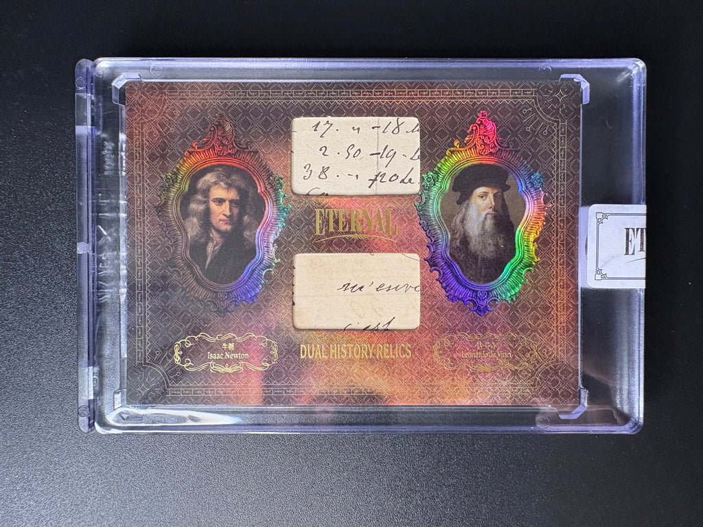 Dual History Relic Card /99 – Newton & da Vinci – Eternal Cuts Edition