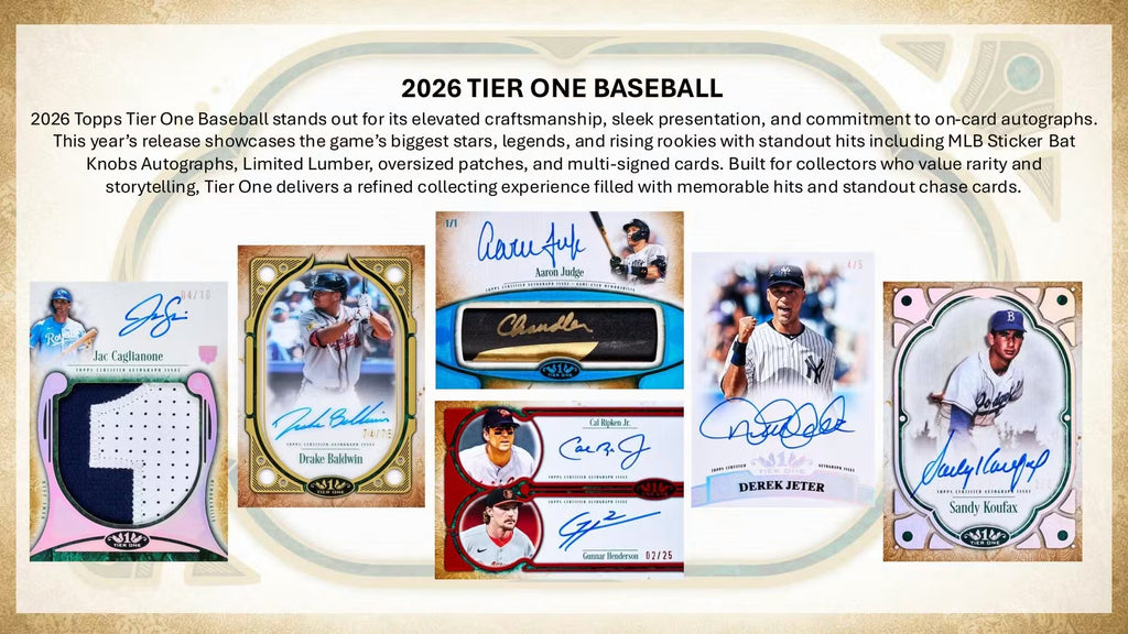 2026 Topps Tier One Baseball