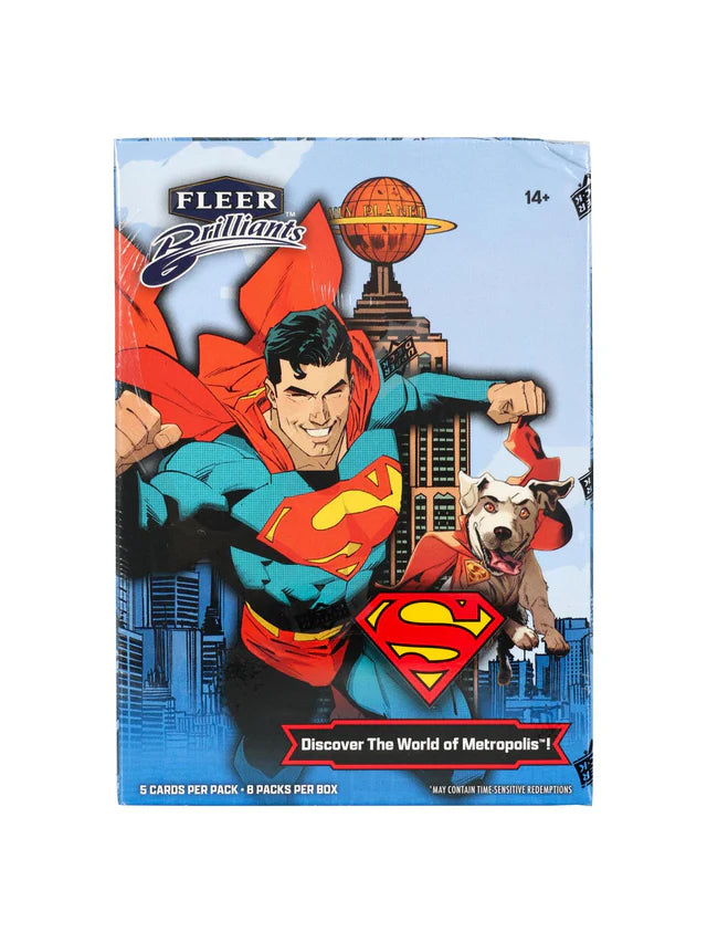 2025 Upper Deck Fleer Brilliants Superman 8-Pack Blaster Box