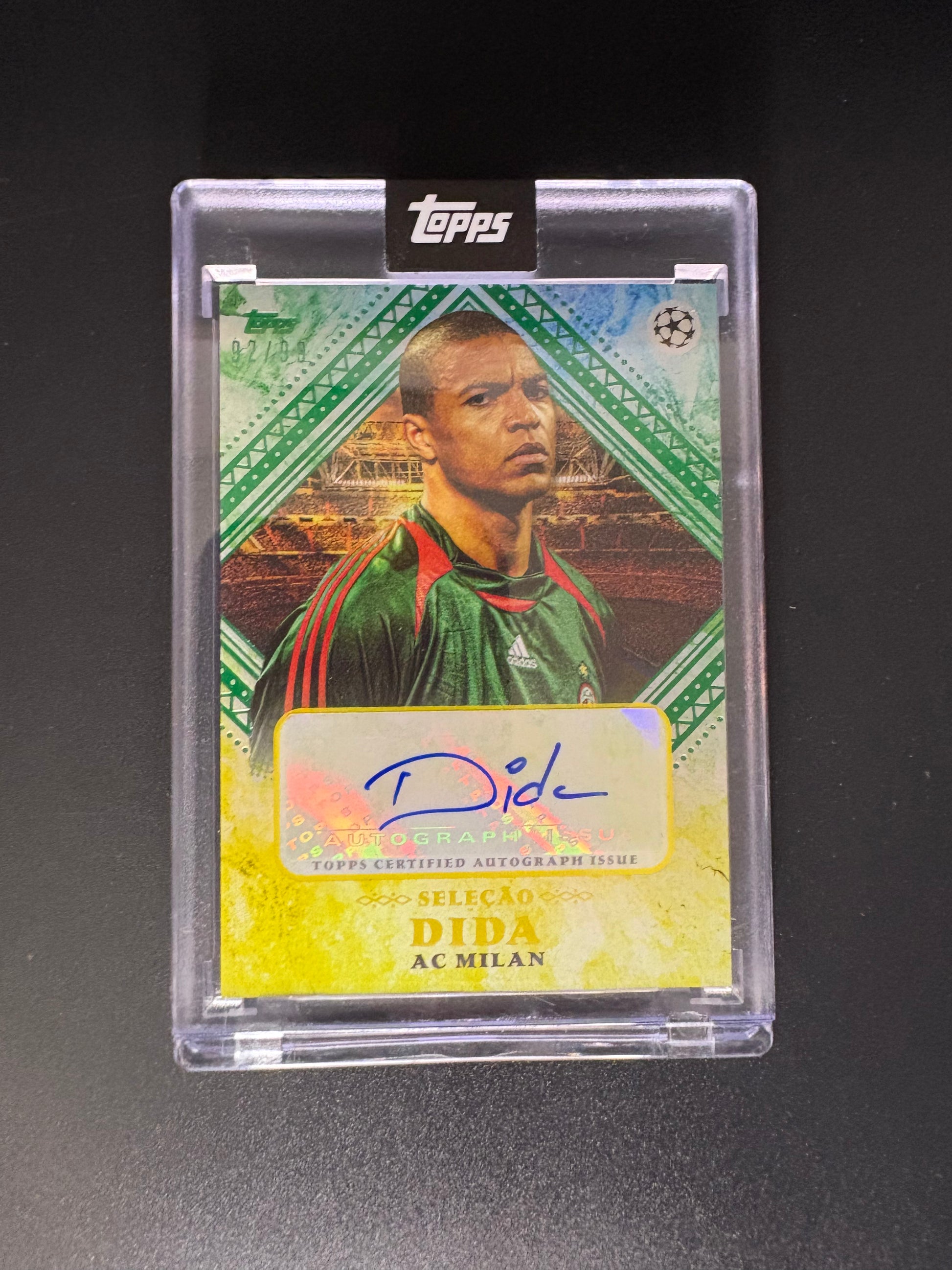 Dida AC Milan Autogrammkarte /99 – Topps 125 Years – Limitierte Sammlerkarte