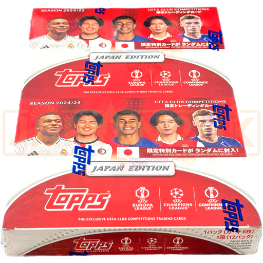 TOPPS UEFA CLUB COMPETITIONS SEASON 2024/25 JAPAN EDITION FLAGSHIP HOBBY BOX