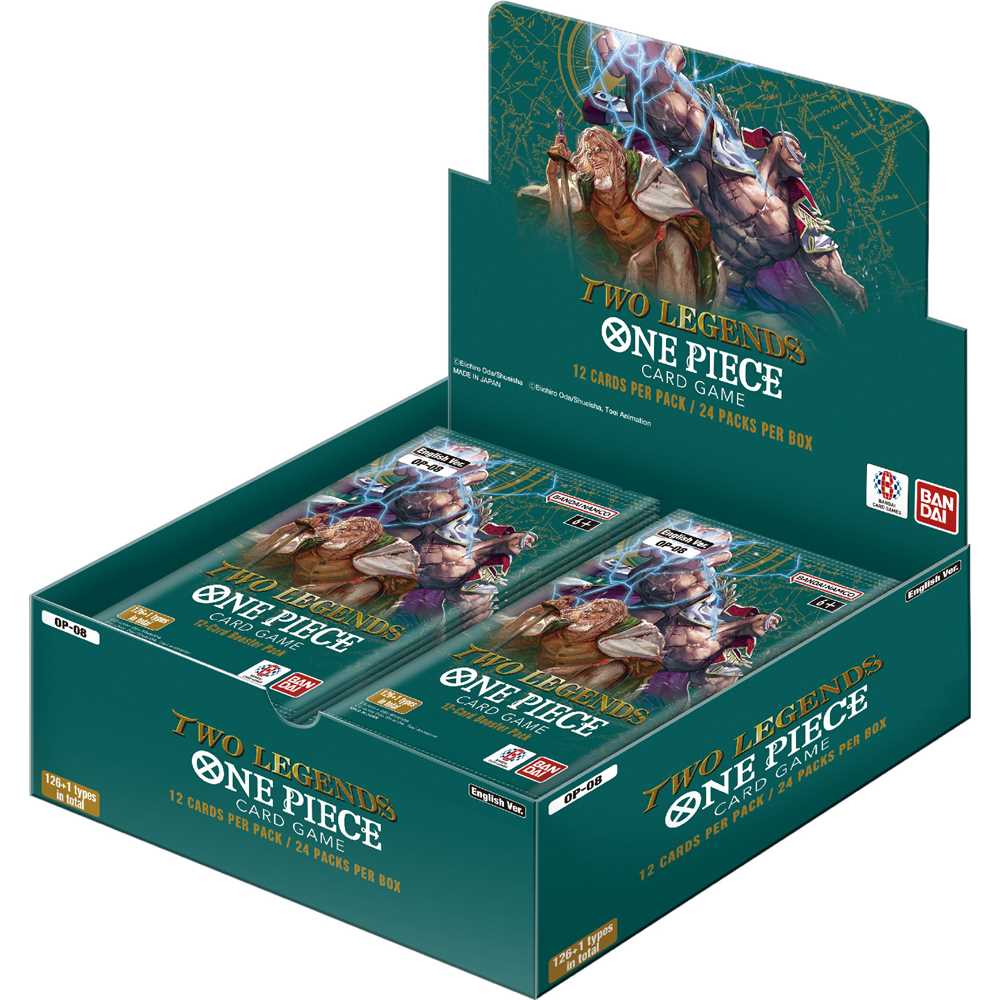 One Piece Card Game OP-08 Two
Legends Booster Display Bundle - 24 Packs, English Edition
