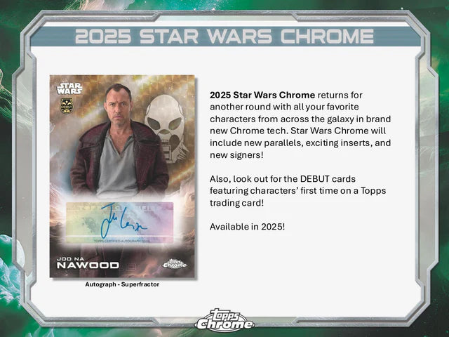 2025 Topps Star Wars Chrome 8-Pack Blaster Box