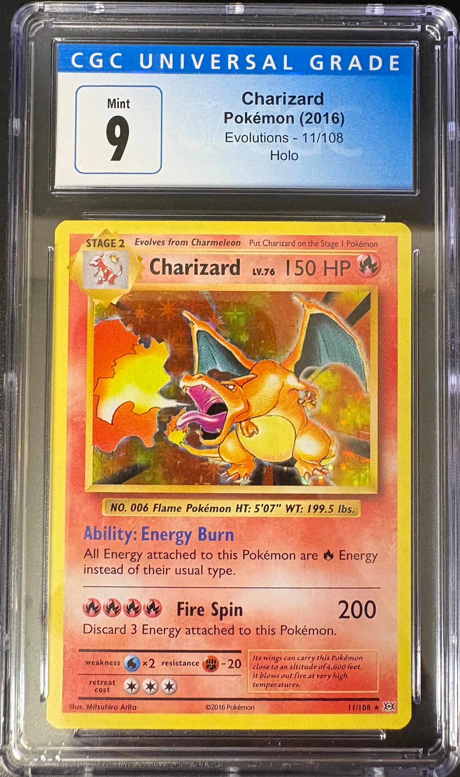Charizard Holo XY Evolutions 2016 – CGC 9 – Buy Pokémon Card Mint –