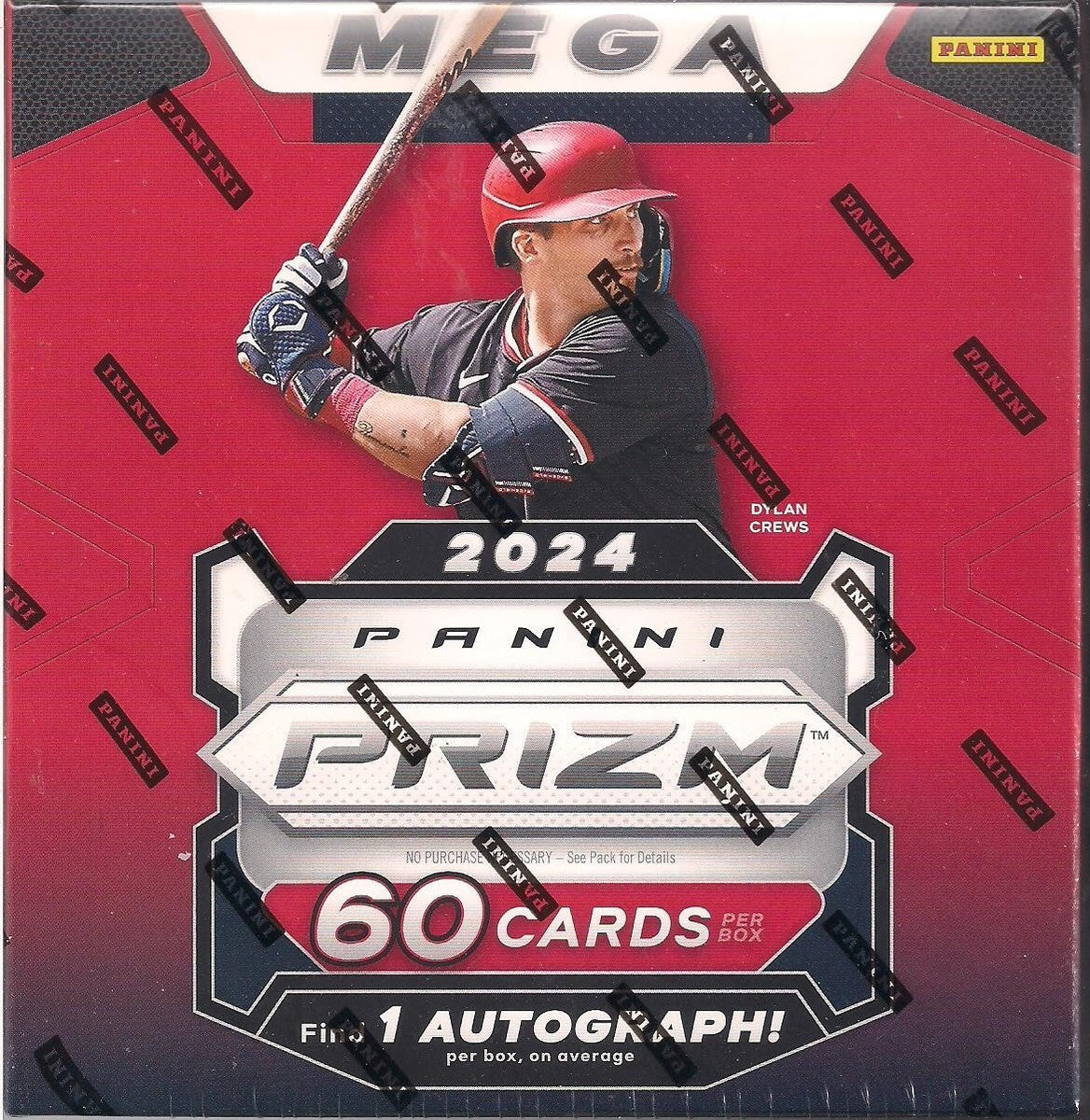 2024 Panini Prizm Baseball Factory Sealed Mega Box – 12 Pink Ice Prizms + Auto